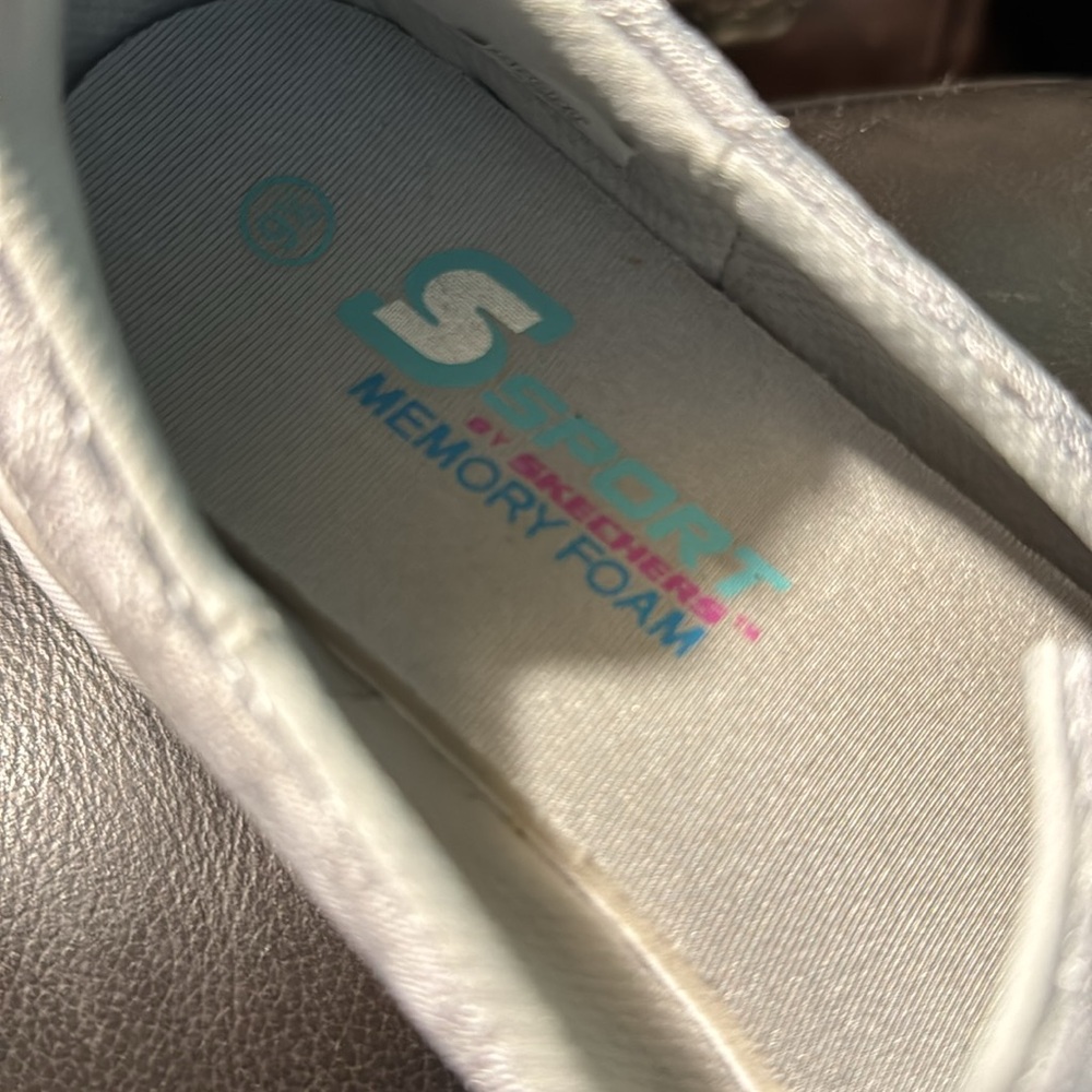 Sketchers S Sport memory foam shoes light gray size 9.5 9-1/2 - Picture 12 of 14